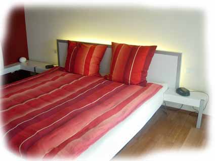 Betthonterbau beleuchtet