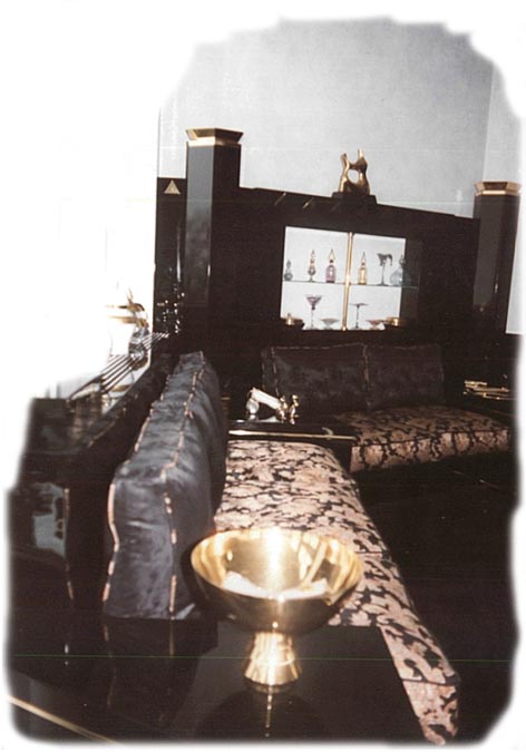 Kaminecke hochglanz schwarz