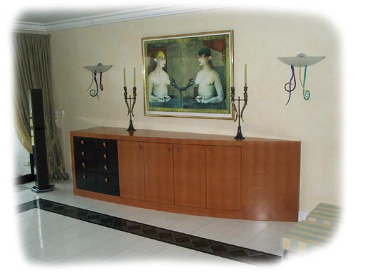 Sideboard in schweizer Birnbaum